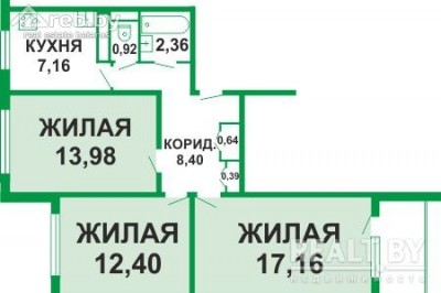 Продажа 3-комнатной квартиры в Минске