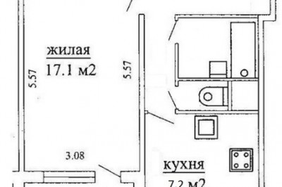 1комнатная в чешке