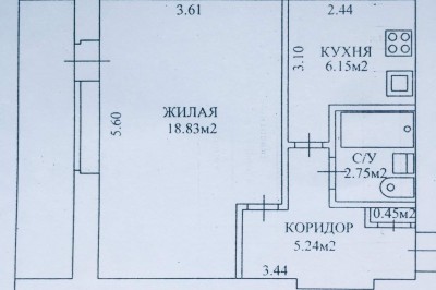 Купить 1-комнатную квартиру в Минске, ул. Янки Мавра, д. 68