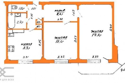 Продажа 2-комнатной квартиры в Минске, пр-т Рокоссовского, д. 136