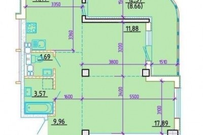 Продается 2 комнатная квартира по ул.Богдановича, д.72 в г.Минске