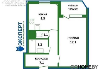 Продажа 1-комнатной квартиры в Минске