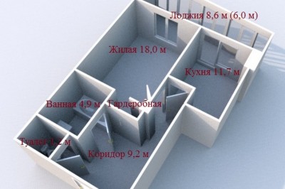 Продажа 1-комнатной квартиры в Минске, ул. Космонавтов, д. 6