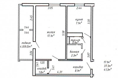 Продажа 1-комнатной квартиры в Минске, ул. Шугаева, д. 17