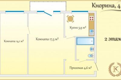 Продажа 2-х комнатной квартиры