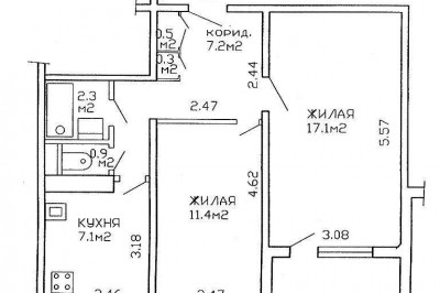 Продажа двухкомнатной квартиры в г. Минск (м-н шабаны), ул. Бачило, 7