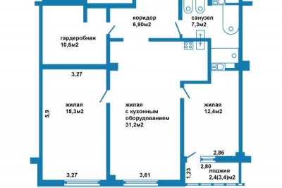 Продажа 3-комнатной квартиры в Минске