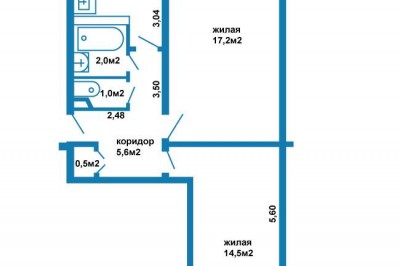 Двукомнатная квартира по Независимости с раздельными комнатами в шаге от ст. метро Восток