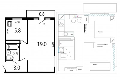 Продажа 3-комнатной квартиры, Минск, просп. Независимости (Советский район)