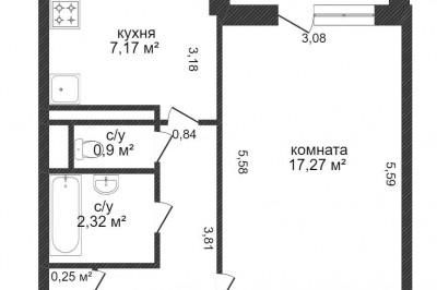 Продажа 1-комнатной квартиры в Минске