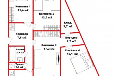 Продажа 2-комнатной квартиры в Минске, ул. Острошицкая, д. 13