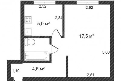 Продажа 17/100 доли в 6-комнатной квартире, г. Минск, ул. Пуховичская, дом 13 (р-н Кижеватова, Асаналиева). Цена 29 372 руб