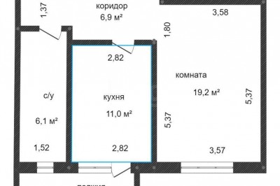 Купить однокомнатную квартиру, Минск, улица Панфилова, 2.