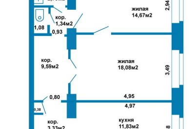 Просторная квартира с эксклюзивной планировкой в центре столицы Республики Беларусь!