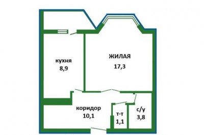 Продажа 1 комнатной квартиры, г. Минск, ул. Городецкая, дом 32 (р-н Уручье).