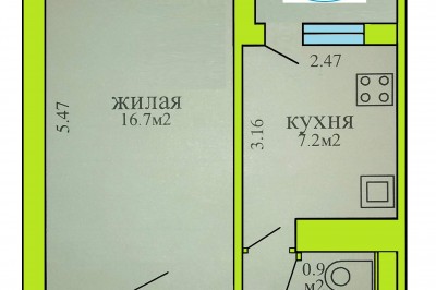 Продажа 1 комнатной квартиры, г. Минск, ул. Берута, дом 17-3 (р-н Пушкина-Харьковская-Берута-Гусовского). Цена 106 721 руб