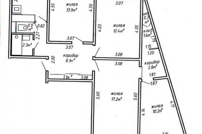 Продажа 4-комнатной квартиры, Минск, ул. Слободская, д.  (Московский район)